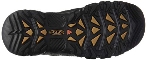 KEEN Men's Targhee Vent Hiking Shoe, Raven/Bronze Brown, 12 M US