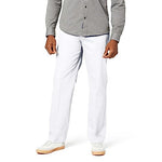 Dockers Men's Classic Fit Signature Khaki Lux Cotton Stretch Pants (Regular and Big & Tall), Paper White, 36W x 29L