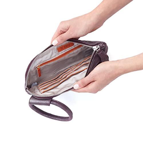 Hobo Womens Leather Handbag Wristlet (Plum Graphite, One Size)