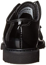 Bates Men's Lites High Gloss Oxford Uniform Dress Shoe, Black, 5 Wide