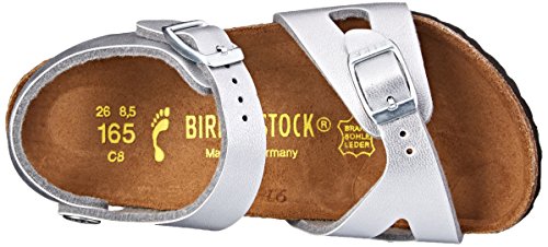 Birkenstock Rio Sandal (Toddler/Little Kid/Big Kid),Silver,28 EU (10-10.5 N US Little Kid)