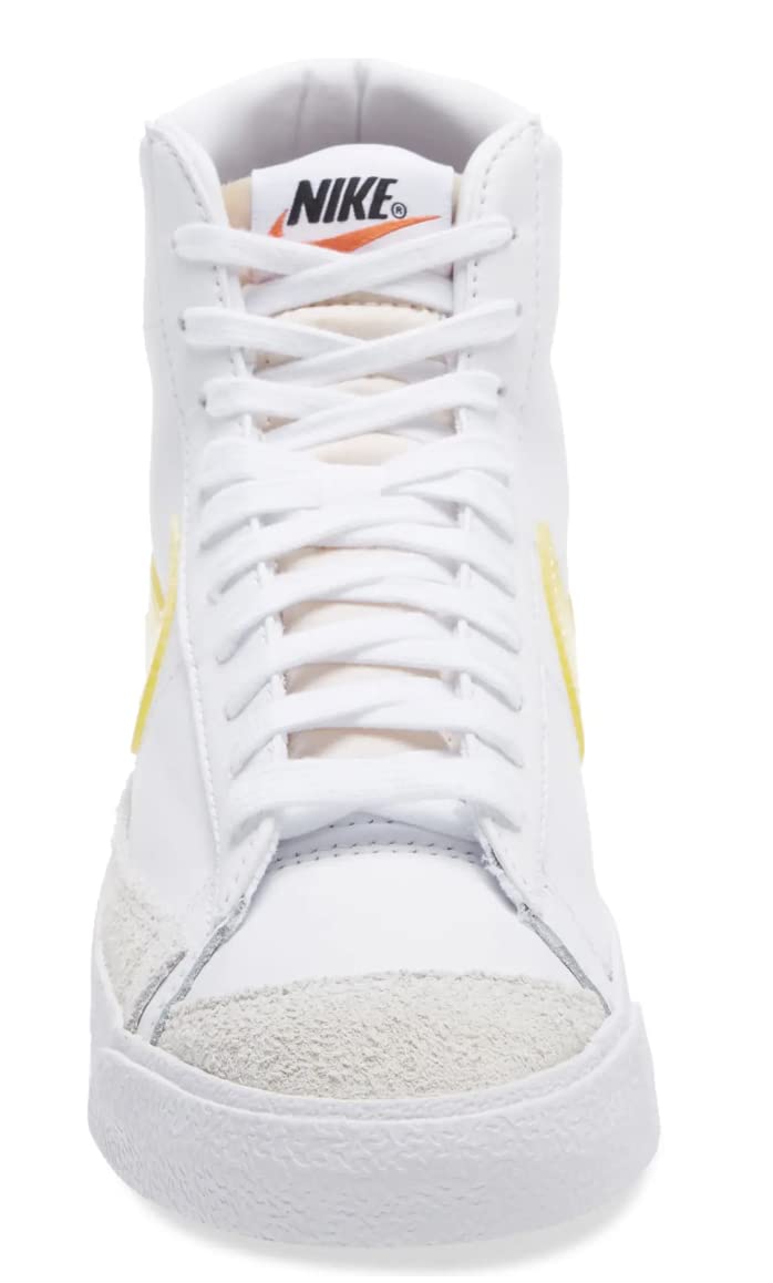 NIKE Women's Sneaker, White Yellow, 7