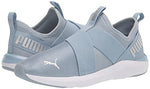 Puma Women's Prowl Slip On Cross Trainer, Pastel Blue Fog-Metallic Silver, 5.5