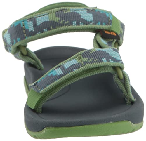 Teva Boy's Hurricane XLT2 Sandal, Dino Meadow Green, 8 Toddler