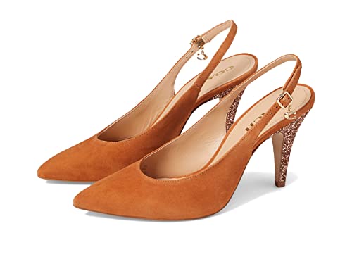 Coach Sutton Glitter Slingback Pump Burnished Amber 5 B (M)