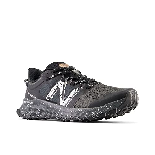 New Balance Women's Fresh Foam Garoe V1 Trail Running Shoe, Black/Blacktop/Sea Salt, 9 Wide