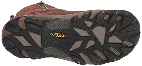 KEEN Women's Betty Boot Pull On Waterproof Insulated Snow, Brown/Black, 9.5