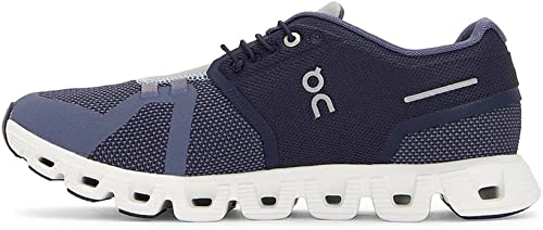 On Men's Cloud 5 Combo Sneakers, Ink/Metal, Blue, 14 Medium US