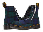 Dr. Martens Kid's Collection 1460 Tartan (Little Kid/Big Kid) Black Watch Tartan Fabric 12 UK (US 13 Little Kid) M