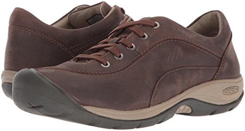 KEEN Women's Presidio 2 Casual Leather Sneakers, Infield/Cornstalk, 7 M US