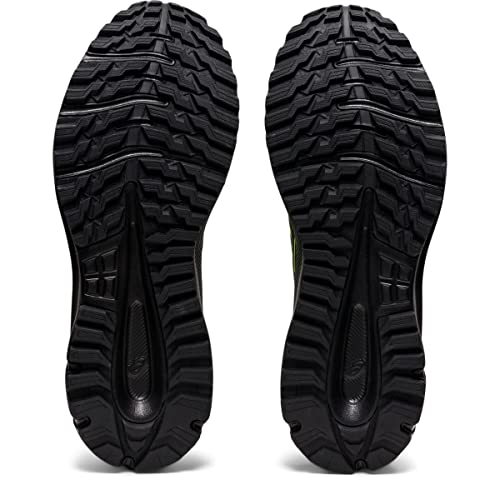 ASICS Men's Trail Scout 2 Running Shoes, 12, Black/Hazard Green