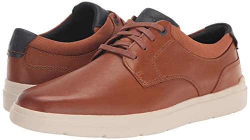 Rockport Men's Total Motion Court Plain Toe Oxford, Tan, 10.5 Wide