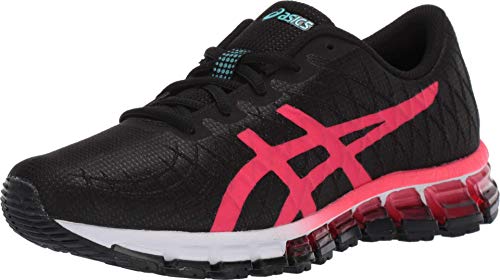 ASICS Women's GEL-Quantum 180 4 Shoes, 7, BLACK/LASER PINK
