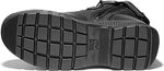 Timberland PRO Men's 6 Inch Valor Comp Toe Waterproof Side Zip Work Boot, Black Smooth Leather Ballistic Nylon, 14 W US