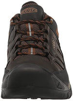 KEEN Men's Targhee Vent Low Height Breathable Hiking Shoes, Black Olive/Golden Brown, 9.5