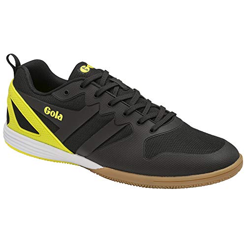Gola Men's Tennis Indoor Court Shoe, Black Volt, 11