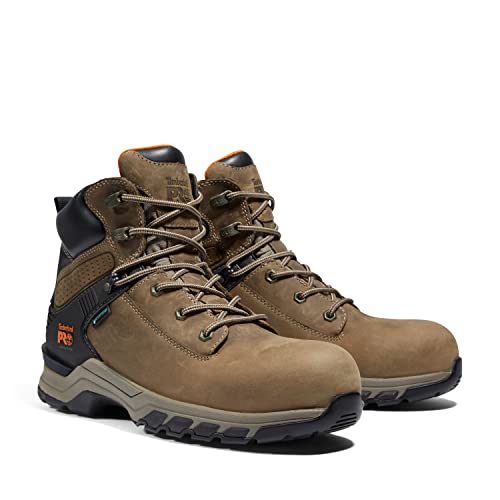Timberland PRO Men's Hypercharge 6 Inch Composite Safety Toe Waterproof 6 NT WP, Turkish Coffee, 15