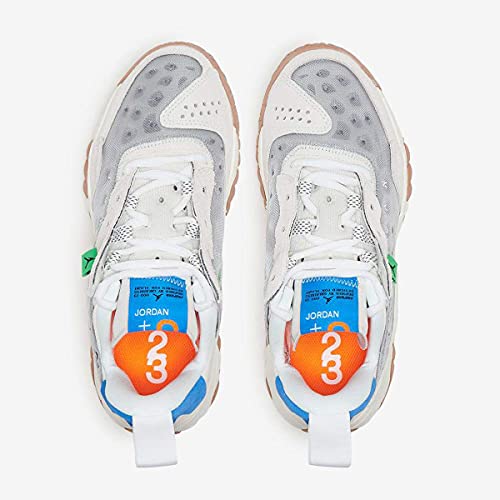 Jordan Delta 2 (Big Kid) Light Smoke Grey/White/Total Orange 5 Big Kid M