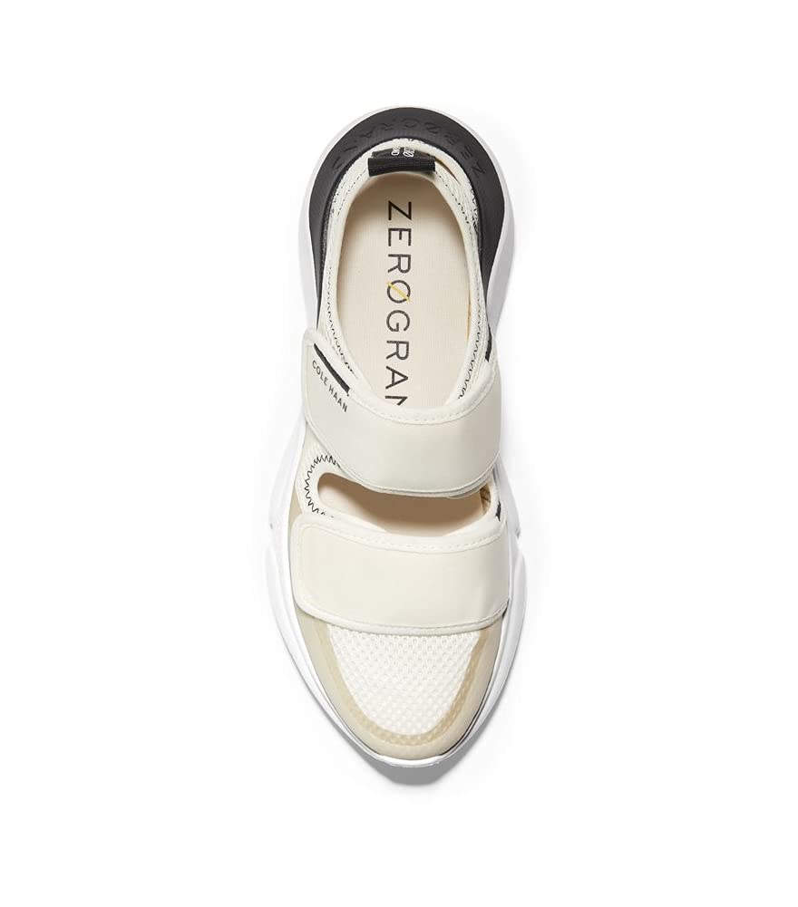 Cole Haan Zerogrand Radiant Double-Band Sport Sandal Ivory/Black/Nimbus Cloud 8 B (M)