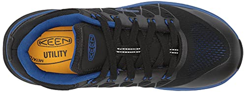 KEEN Utility Men's Vista Energy Low Soft Toe Industrial Sneaker Work, Nautical Blue/Black, 7.5 Wide