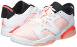 Jordan Girl's 6 Retro Low (Little Kid) White/Atmosphere/Infrared 23/Black 11 Little Kid M