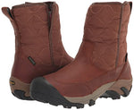 KEEN Women's Betty Boot Pull On Waterproof Insulated Snow, Brown/Black, 9.5