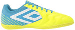 Umbro Men's Sala 5 IC Indoor Soccer Shoe, Yellow/Whie/Blue, 9