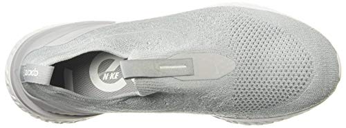 Nike Men's Epic Phantom React FK Sneaker, Wolf Grey/White, 10.5