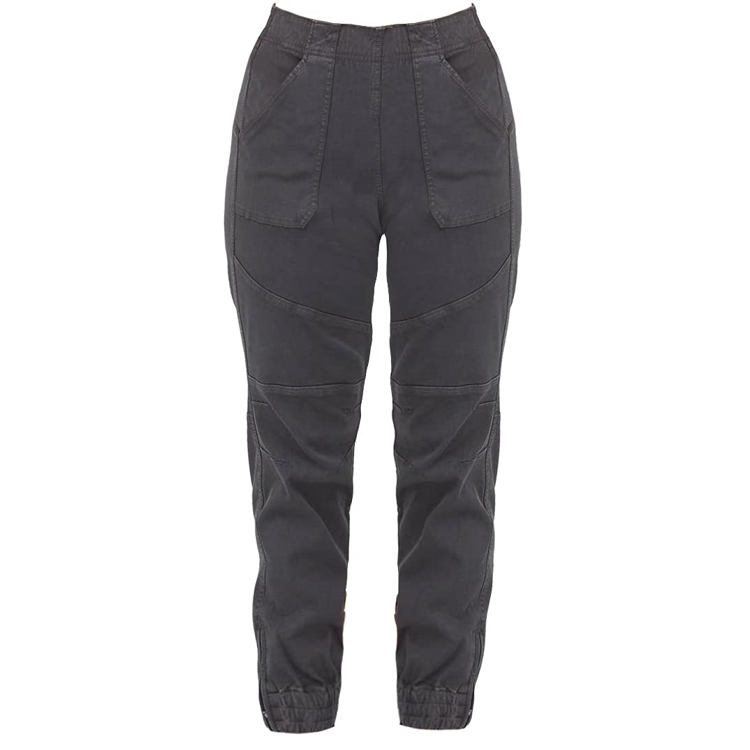 SPANX Women's Washed Black Stretch Twill Jogger Pants (XL)