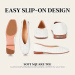 Frye Women's Claire Flat, White - 6.5M