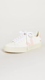Veja Women's Campo Sneakers, Extra/White/Petale, 4 Medium US