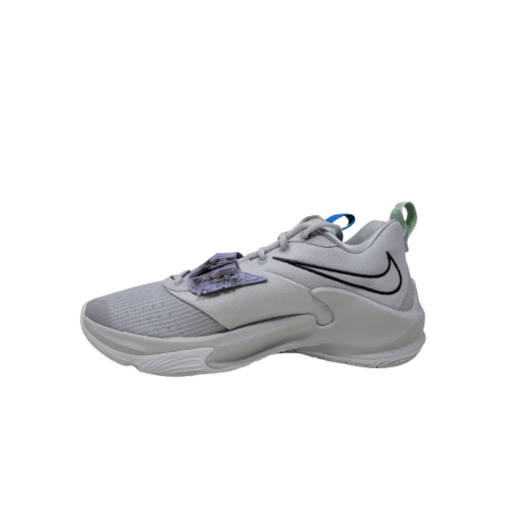 Nike Zoom Freak 3 Mens Basketball Shoes, Grey Fog/Mystic Navy/Atomic Green/Photo Blue, 11 M US