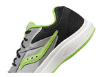 Saucony Cohesion KDZ (Little Kid/Big Kid) Black/Grey/Green 4.5 Big Kid M