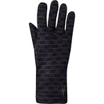 Smartwool Merino 250 Pattern Glove Black-Medium Gray Heather Micro Buff Check Xs