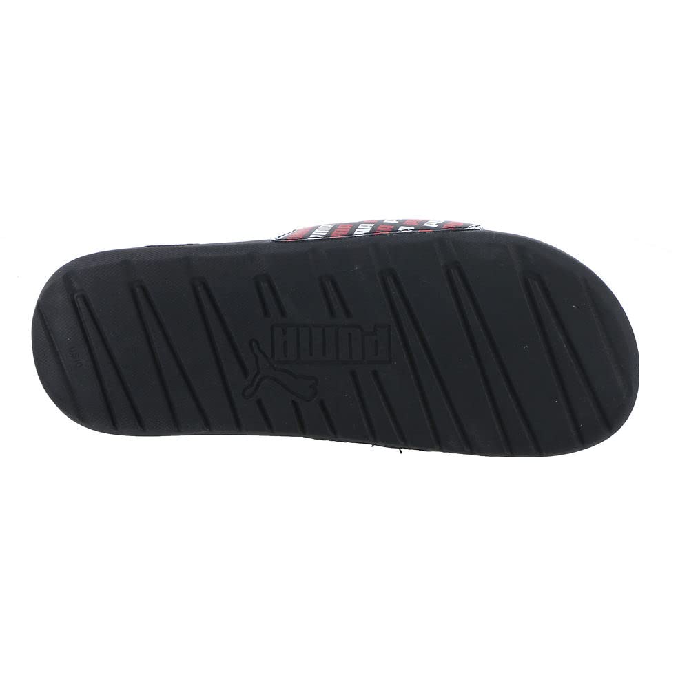 PUMA Cool Cat Echo Slide Mens Sandal 8 DM US BlackWhiteHigh Risk Red