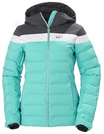 Helly-Hansen Womens Imperial Waterproof Puffy Jacket, 525 Turquoise, Large