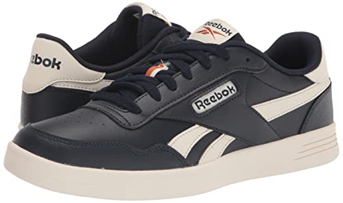 Reebok Unisex Court Advance Sneaker, Vector Navy/Chalk/Burnt Orange, 6 US Men