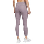 Nike Women's One Luxe Mid Rise 7/8 Laced Legging (Purple Smoke, X-Small)