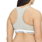 Calvin Klein Modern Cotton Unlined Wireless Bralette, Grey Heather, Medium