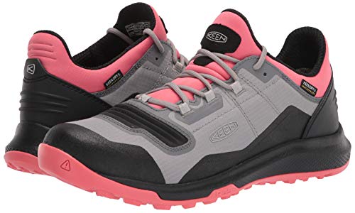 KEEN Women’s Tempo Flex Low Height Lightweight Waterproof Hiking Shoe, Dubarry/Black, 7 M (Medium) US