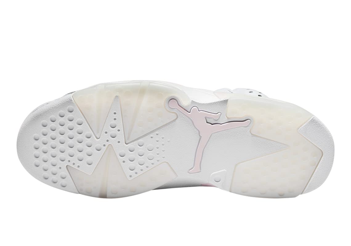 Women's Jordan 6 Retro Gold Hoops White/Metallic Gold (DH9696 100) - 7