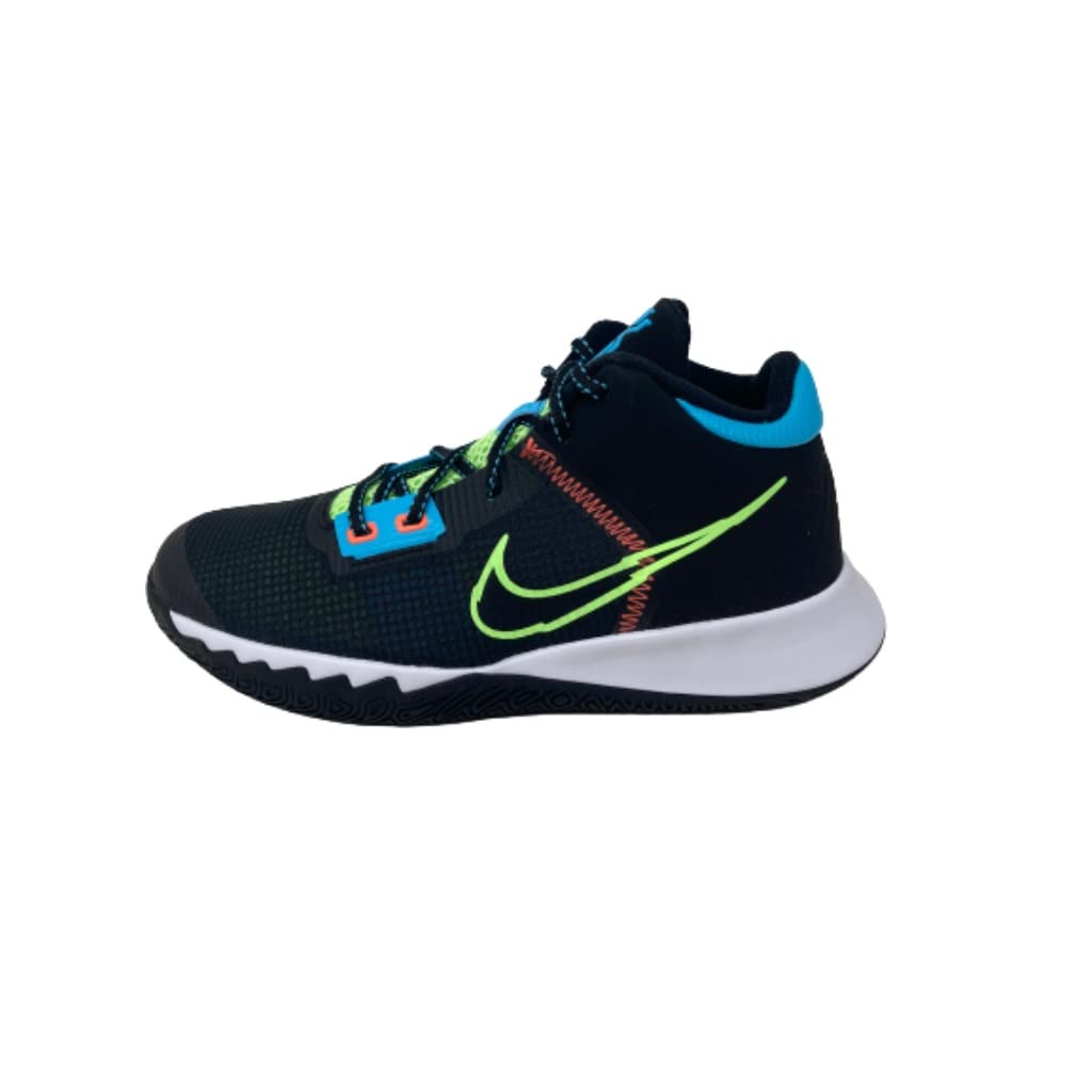 Nike Big Kids Kyrie Flytrap 4, Black/Lime Glow-Lagoon Pulse, 6 Big Kid