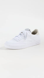 Reebok Women's Club C Clean Sneakers, White/Alabaster, 6 Medium US