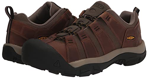 KEEN Men's Newport Durable Breathable Low Height Hiking Shoes, Toasted Coconut/Old Gold, 10