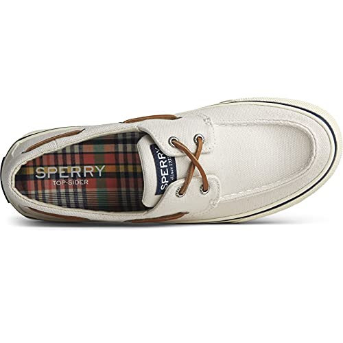 Sperry mens Bahama Ii Distressed loafers shoes, Off White, 9 US