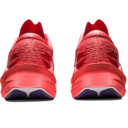 ASICS Women's NOVABLAST 3 Running Shoes, 5, Papaya/Dusty Purple