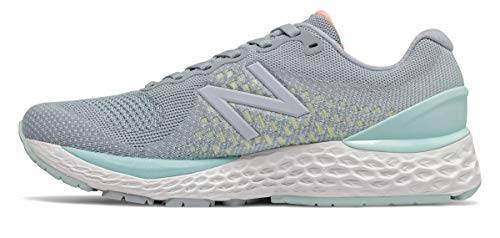 New Balance Women's Fresh Foam 880v10, Grey/Blue, 5 Wide