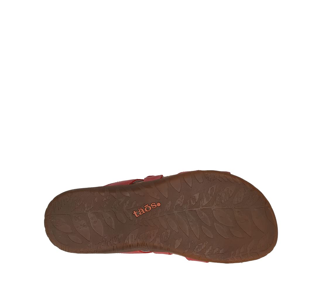 Taos Footwear Women's Braidie Sandal True Red 9 (M) US