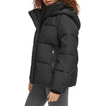 Levi's Women's Selma Hooded Puffer Jacket, Black, Large