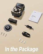 iZEEKER Dual-Lens Trail Camera 4K 48MP, WiFi Bluetooth Trail Cam with Starlight Night Vision, 120° Detection Angle 0.1s Trigger Time for Wildlife Monitoring with 32GB SD Card and 4 AA Batteries